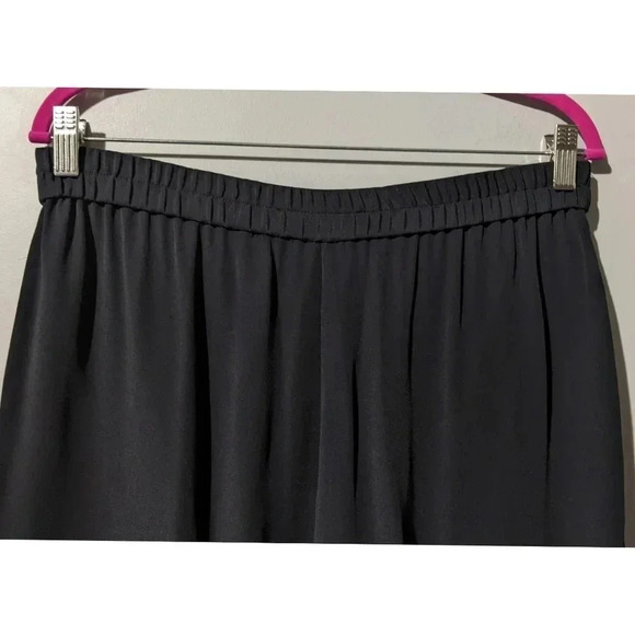 St. John Sport High Rise Wide Leg Silk Blend Pant - Picture 4 of 8